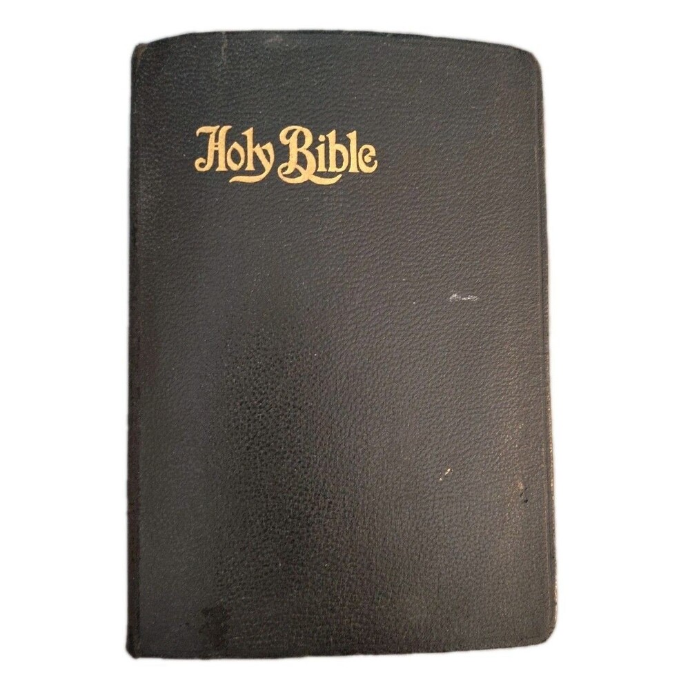 Vintage 1914 Douay-Rheims Holy Bible John Murphy Co. Catholic Leather Edition